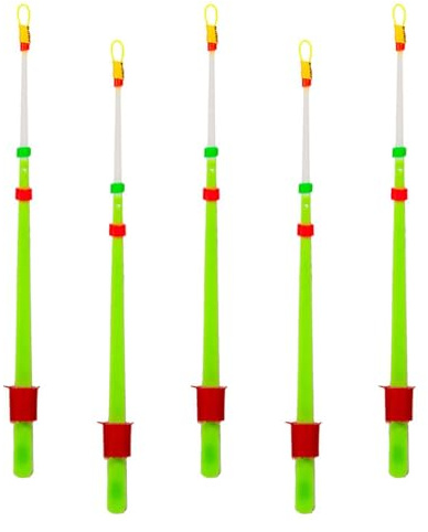 B Baosity 5 Piezas de Caña de Pescar en Hielo, Punta, Accesorios de Pesca en Hielo, Juego Compacto de Bobber, Extensión de Punta de Varilla para Playas