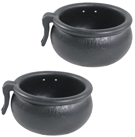 Obotsnoi 2 cuencos de goma para alimentación y riego de aves de corral con diseño colgante para entrenamiento de aves de corral, uso diario, alimentación y riego de aves de corral con diseño colgante