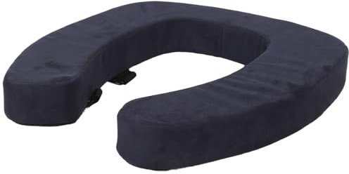 PACKOVE Cojín Elevador para Asiento de Inodoro Acolchado y Lavable de Tela, Cómodo y Reutilizable para Personas Mayores en Reuniones Familiares