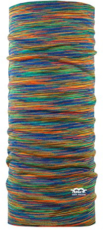 GW Sport-Brands GmbH Unisex P.A.C. Merino Winter-Schal, Multi Rainbows, One Size