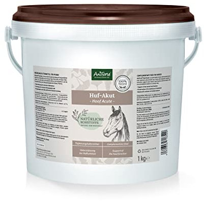 AniForte Huf-Akut Naturprodukt für Pferde 1kg - Kräutermischung zur Unterstützung vitaler Hufe & des Bewegungsapparates von Pferden, reich an Vitaminen & Vitalstoffen