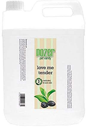 Pozer by Groom Professional Love Me Tender Dog Shampoo 4 Litre | Tea Tree Shampoo | Dog Shampoo for Itchy Skin