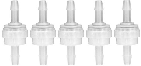 Nimoa 5PCS Einweg Kunststoff-Rückschlagventil für die Wasseraufbereitung (5mm)