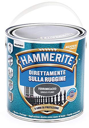 Hammerite Direttamente Sulla Ruggine Ferromicaceo Grigio Fumo 2.5 l