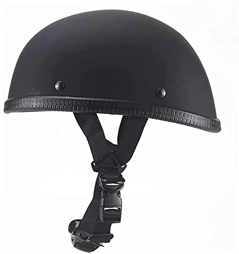 Motorrad-Halbhelm, Beanie-Helm im Deutschen Stil, Schädelkappe, Halbschalenhelm für Erwachsene, Männer, Frauen, ECE-geprüft, Vintage-Lokomotive, Motorrad-Halbschalenhelm A,S=(54-56cm)