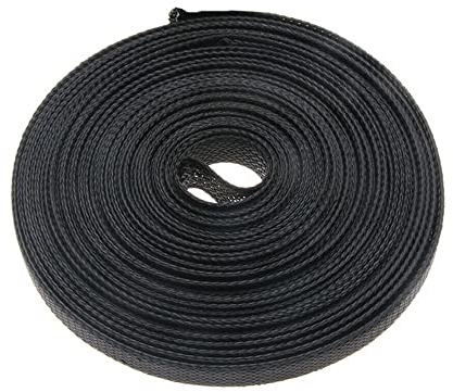 ETOPARS Expandable Braided Sleeving Wire Braided Sleeving Cable Tidy Sleeve | Black Loom Tubing Cable Sleeve Flexible Insulated Protection 14mm Diameter Length 10 Meters