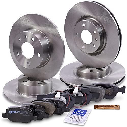 ATEC Germany Set freni incl. dischi anteriori Ø 284 mm ventilati + posteriori Ø 251 mm pieni + pastiglie freno Compatibile con ALFA ROMEO 147 (937_)