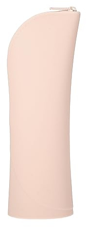 VOCOSTE Silicone Makeup Brush Bag, Stand Up Makeup Brush Holder Pouch, Khaki