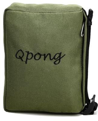 Qpong Tactical Shooting Rest Bag Rear Squeeze Bag Long Range Rifle Rest, Shooting Sand Bags for Rifles Outdoor, Range, Shooting, Hunting (Army Green)