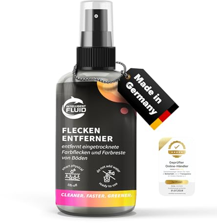 intelligent fluids Intelligent Fluids Premium Flecken Entferner Spray - Effektiver Allzweck Fleckenentferner für glatte Oberflächen - Öl Flecken Entferner - Stein Rostflecken Entferner (100ml)