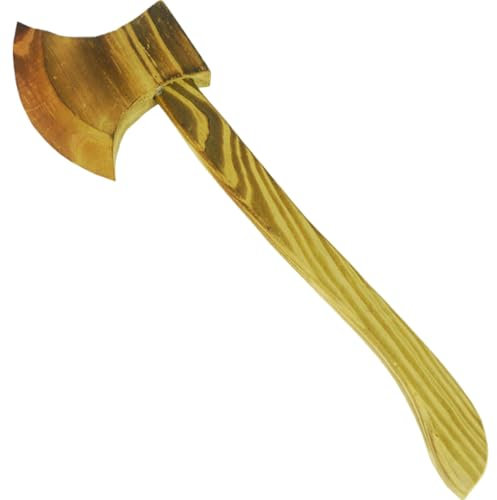 Fausse Hache pour Enfants, Jouet en Bois réaliste de 13 Pouces, hachette légère, Jouets texturés, Accessoires pour Halloween, Noël, Pâques, Carnaval, fête costumée.