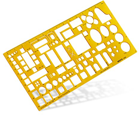 Aristo AR5063 - Plantilla con formas geométricas (para bricolaje de interiores)
