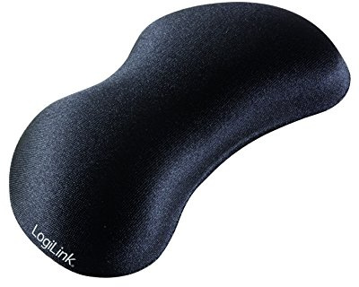 LogiLink ID0136 Handgelenkstützendes Gelkissen schwarz, 140 x 55 x 25 mm