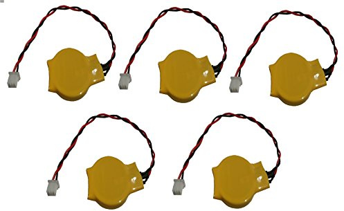 PKCELL 5 x CMOS batteri/batteri BIOS CR2032 med kontakt 3-polig 3 V för PC engångs v FBA