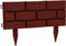 matrasa Klinker Beeteinfasssung in Backstein Optik - Beetzaun Beetbegrenzung Palisade 5X 4er Pack (8,40 m)