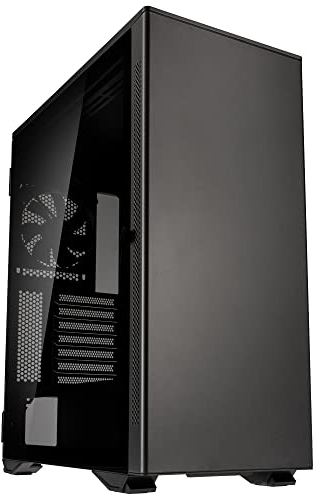 Kolink Stronghold Barricade Gaming PC Gehäuse EATX mit Abnehmbares Verdeck, Aufklappbar Tempered Glas Tür, 2X 120mm Lüfter PC - Midi Tower E ATX Gehäuse - Gamer PC Case - Gaming PC Hülle