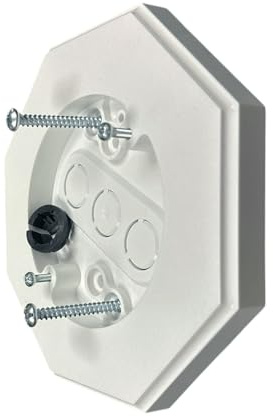 iMBAPrice 8161-1 Vertical Siding Lamp Octagon Mounting Kit with Built-in Box for Outdoor Smooth Flat Surface on all Siding