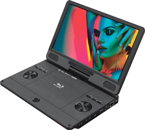 Proscan 11.4 Portable Blu-ray Player with HDMI Port, SD/MMC Card Slot, USB Port - Black - PDVD1187