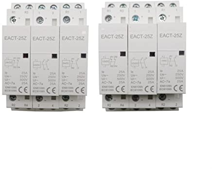 Skydd EACT-25Z DC 12V 24V 2P 16A 25A 1NO 1NC 2NO 2NC kontakt Din skena hushåll modulär brytare för smart hem hotell industriell elektrik ZFUGEDRLI (storlek: Dc12v 16a 1no1nc)