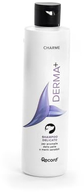 Record Charme Derma+ Shampoo da 250 ml, Made in Italy. Prodotto al Tea Tree Oil, Delicato per Cani, Ideale per manti rasi e corti con Anomalie della Pelle.