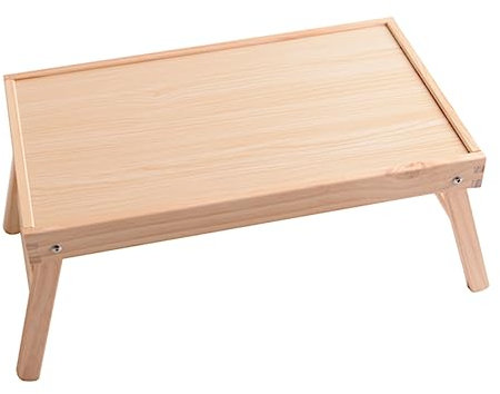 SHOWERORO Escritorio Multifunción para Cama Mesa De Té y Desayuno De Madera Fácil Montaje