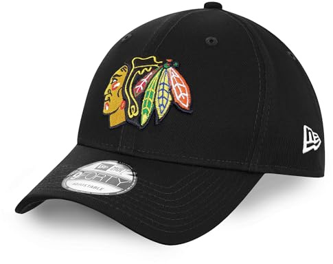 New Era ishockeykeps justerbar 9-forty snapback keps A-Frame NHL laglogotyp, Chicago Blackhawks #36180, one size