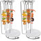 brochetas,Estante Colgante de Acero Inoxidable,Soporte Vertical para Pinchos de Barbacoa,Pinchos Barbacoa Acero Inoxidable con Soporte para,24 cm de Largo,adecuadas para Fiestas de Barbacoa