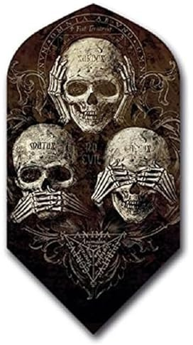 US Darts 3 Set (9 Flights) Alchemy Fear No Evil Slim Dart Flights - 100 Micron