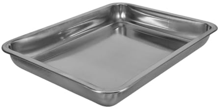 Gatuida Bañera De Acero Inoxidable para Palomas y Loros Recipiente para Ducha De Palomas Limpieza De Mascotas Jaulas De Aves Lavabo Metálico para Loros y Periquitos