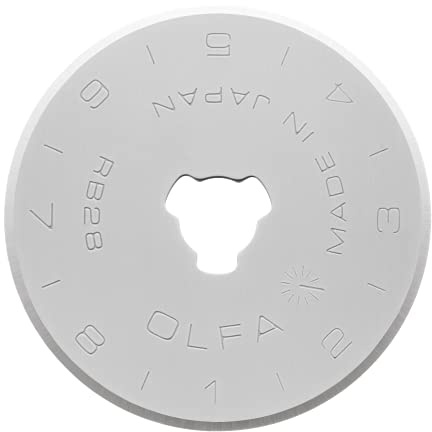 OLFA RB28-10 - Pack de 10 Cuchillas Circulares 28x0,3 mm Plateadas
