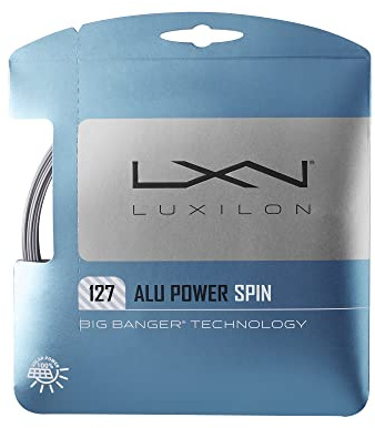Luxilon ALU Power Spin 127 Tennis String - Set, Silver