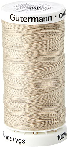 Gutermann Sew All - Hilo de poliéster, Hueso Beige (0722), 250 m, 5,5 x 2,7 x 2,7 cm