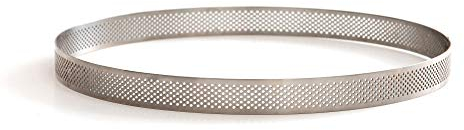 Decora 0064036 Cercle À PÂTISSERIE PERFORÉ en Acier INOX Ø 24 X 3,5 H CM, Argent