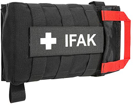 Tasmanian Tiger TT IFAK Pouch VL L Molle-kompatible Erste Hilfe Set Gürtel-Tasche für Wandern Outdoor Reise Polizei-Dienst (Schwarz)