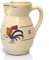 Colì, Ursulo Krug 18 cm Gallo-Serie, Wasserkrug, Weinkrug, Tischkrug und Krüge, Terrakotta-Krug