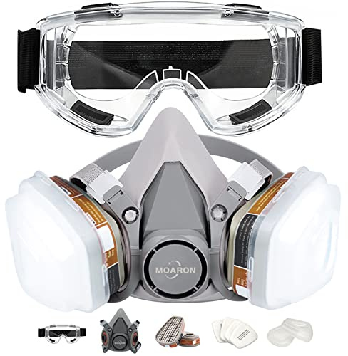 Reusable Half Face Cover Set, Half Face Respirаtor, Personal Protective Equipment Filter for Painting, Decorating Carpentry, Welding, Metal Cutting, Same Scene as 6000 6200 7000 FF-400 (Medium)
