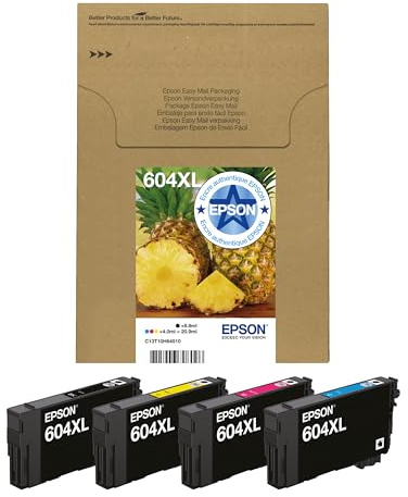 Epson Orginal 604XL Tinte Ananas Multipack 4-farbig XL, XP-2200 XP-2205 XP-3200 XP-4205 WF2910DWF WF2930DWF WF2950DWF, EasyMail, ReadyPrint Flex-Tintentarife