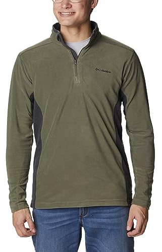 Columbia Klamath Range 2 Half Zip, Sudadera De Forro Polar Hombre, Stone Green/Shark, L