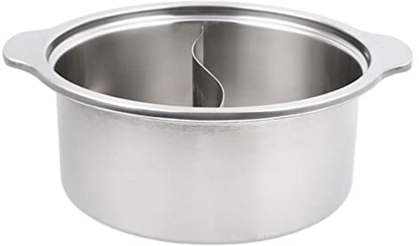 Housoutil Pentola Con Divisorio Pot Soup Con Divisore In Shabu Pentola Yang Pan Per La Pasta A Zuppa Di Pentole Per Piano Cottura A Induzione Piano Divisa