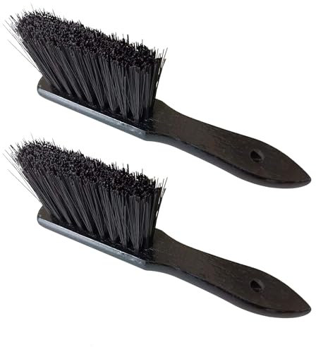 XNHIU Lot de 2 brosses de nettoyage rectangulaires en bois pour cheminée - Tête de rechange pour cheminée - Pour la maison