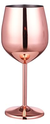 YILDEX Copa de champán de Acero Inoxidable Copa de Vino Tinto Copa de cóctel Bar Restaurante Copa Alta