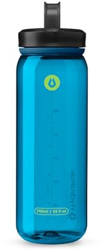Hydrapak RECON (750mL) - Bleu - Bouteille d'eau en plastique 50% recyclée, écologique et sans BPA, bouchon à vis à débit régulier, facile à transporter