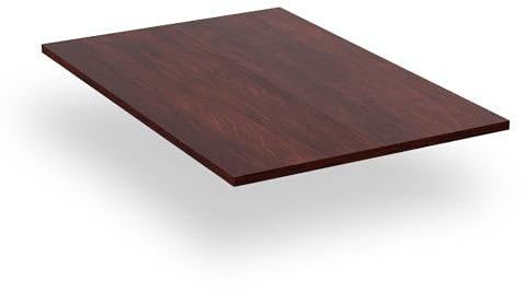 blumfeldt Bearsdon Tischplatte 120x80 - Langlebige Holztischplatte, Kratzfest & Hitzebeständig, Ideal für Esszimmer - Modernes Teakholz-Finish, Perfekt für Industrielle & Minimalistische Räume