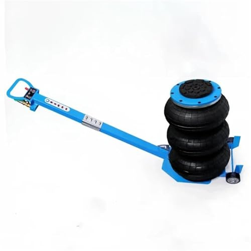 FLFHDUP Elevador Coche Accesorios para Gatos Gato neumático 3T, Capacidad, Triple Bolsa, Gato de Aire, elevación rápida, Gatos de reparación de automóviles de Alta Resistencia, Plegables(Blue)