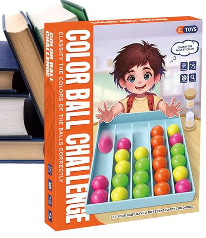 Color Sorting Toys,Ball Sort Puzzle Brain Teaser Game - Educational Gadgets Fidget Preschool Tools for Classroom Holiday Easter Travel Stocking Basket