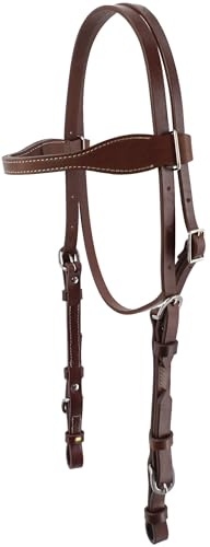 Jeereal Premium Leather Western Horse Tack Headstall – Handcrafted for Ranch Work, Trail Riding & Training