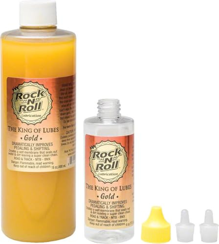 Rock N Roll Gold Chain Lubricant, 16-Ounce Complete Kit w/ 4oz Bottle & Applicator