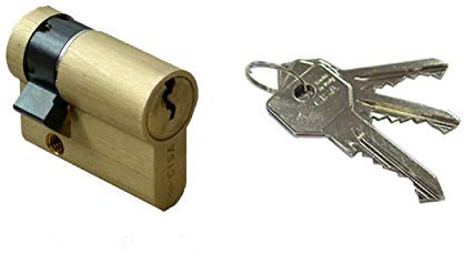 Cisa 0G304.06.0.12 - Medio cilindro c2000 80mm niquelado