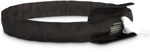 Correa redonda Steelflex negra, circunferencia de 2 m, capacidad de carga de 2 toneladas.