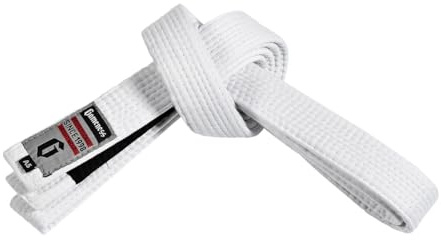 Gameness Adult Jiu Jitsu Belt | BJJ Belt for Beginners and Experts White A2